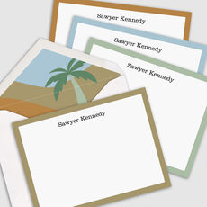 The Palm Desert Border Flat Note Cards Collection