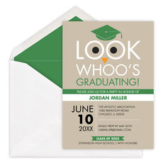 Owl Graduation Invitations