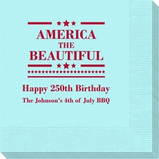 America The Beautiful Napkins