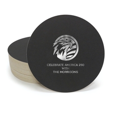 American Eagle with Flag Round Coasters