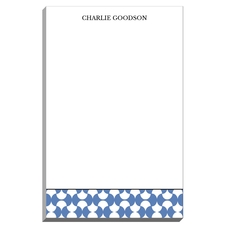 Blue Geometric Waves Notepads