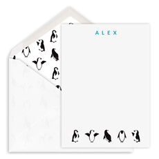 Playful Penguins Petite Flat Notes