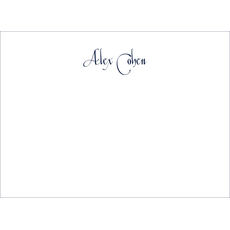 Triple Thick Casual Flat Note Cards - Raised Ink