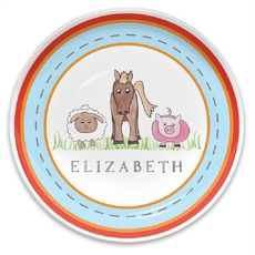 Down On The Farm Children's Plate