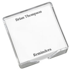 Professional Memo Square with Acrylic Holder