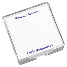Professional Memo Square with Acrylic Holder