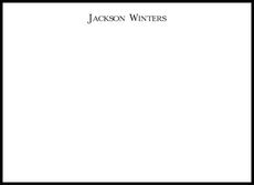 Triple Thick Classic Border Flat Note Cards in Your Color Choice - Raised Ink