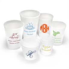 Golf Personalized Frosted Plastic Cups with Gold Print- Birthday - Tournament - newest Baby Shower - Bachelor Party