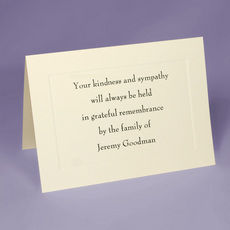 sympathy cards personalized sympathy cards the stationery studio funeral thank you cards personalized