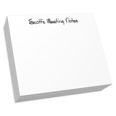 White Chunky Pad with Anthony Font