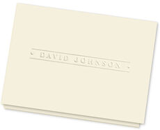 Banner Folded Note Cards - Embossed