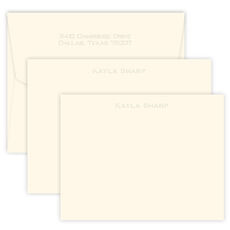 Triple Thick Clarity Flat Note Card Ensemble - Embossed