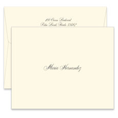 Diana Folded Note Cards - Raised Ink