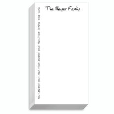 Family Pride List Sheets in Anthony Font - REFILL ONLY