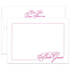 Triple Thick Manhattan Flat Note Cards - Raised Ink