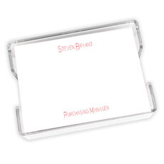 Executive Memo with Acrylic Holder
