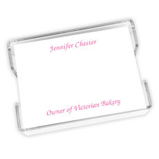 Executive Memo with Acrylic Holder
