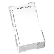 Family Pride List in Anthony Font with Acrylic Holder