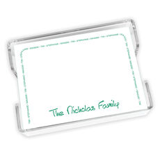 Family Arch Memo with Acrylic Holder