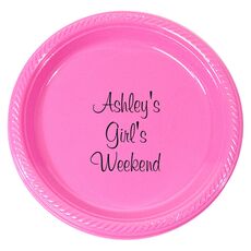 Personalized Plastic Plates for Celebrations