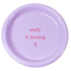 Personalized Plastic Plates for Celebrations