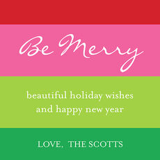 Bright Stripes Holiday Enclosure Cards