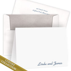 Luxury Park Avenue Folded Note Card Collection - Raised Ink