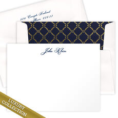 Luxury Milly Flat Note Card Collection - Raised Ink