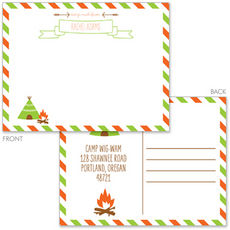 Teepee Camp Flat Postcards
