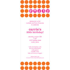 Party Dots Invitations