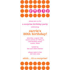 Party Dots Invitations