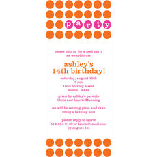 Party Dots Invitations