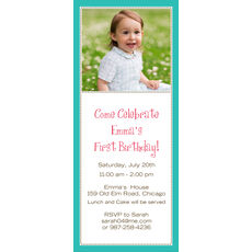 Terrific Tiny Beads Photo Invitations
