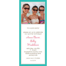 Terrific Tiny Beads Photo Invitations