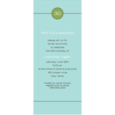 Tall Green Top Spot Invitations