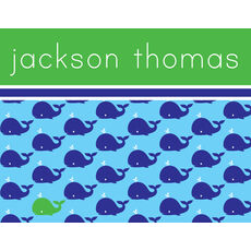 Blue Whale Folded Note Cards