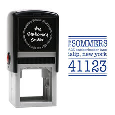 Big Zip Family Address Self-Inking Stamp