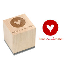 Heart of Mine Wood Block Rubber Stamp