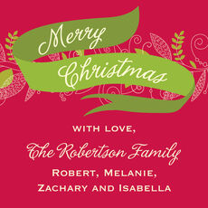 Artistic Greenery Gift Stickers