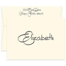 Anthony Folded Note Cards - Raised Ink