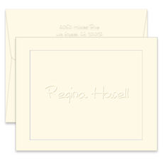 Columbia Folded Note Cards - Embossed