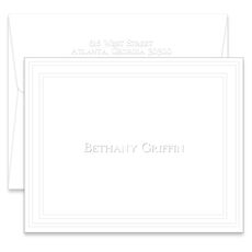 Constance Folded Note Cards - Embossed