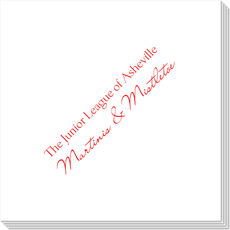 White Pearl Design Your Own Caspari Napkins