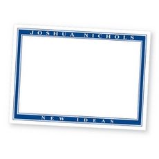 Triple Thick Railroad Flat Note Cards - Raised Ink