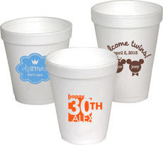Personalized Foam Cups - Custom Design — When it Rains Paper Co. | Colorful  and fun paper goods, office supplies, and personalized gifts.
