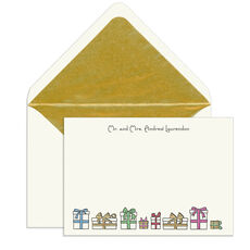 Gifts Engraved Motif Flat Note Cards