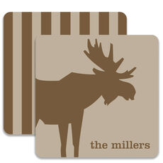 Chocolate Moose Coaster Set