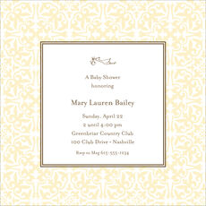 Pretty Pattern Shower Invitations