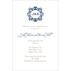 Elegant Initial Invitations