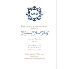 Elegant Initial Invitations